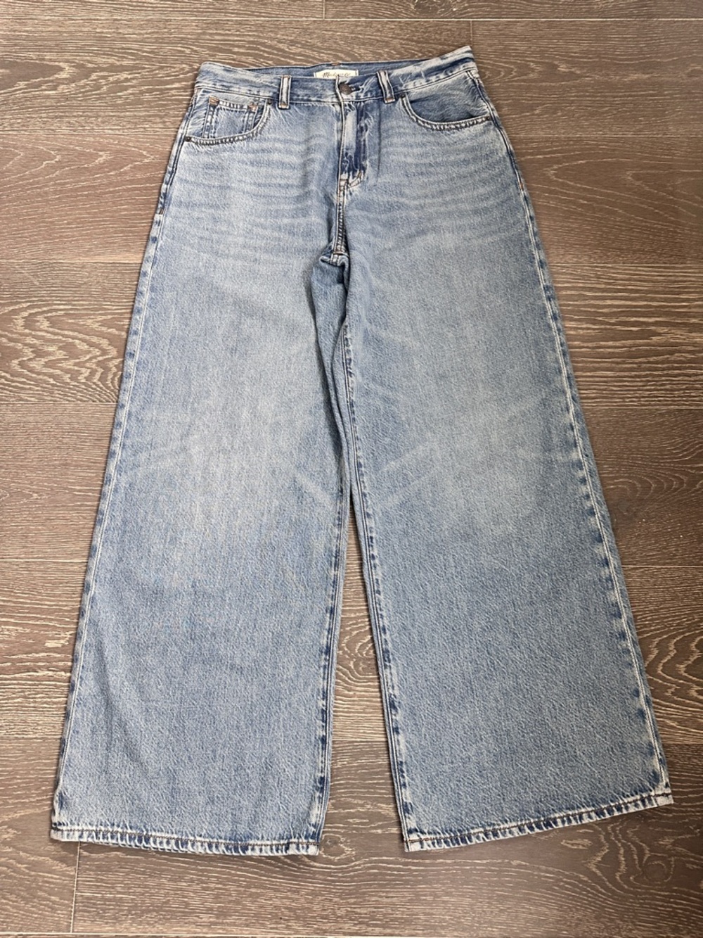 Madewell Light Wash Wide Leg Jeans
